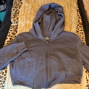 Hollister Women Hoodie Cropped in a purplish color